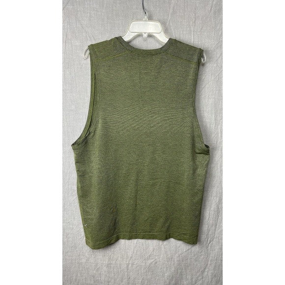Lululemon Shirt Adult XL Heather Green Tank Top Tech Performance Sleeveless Mens - Picture 4 of 12
